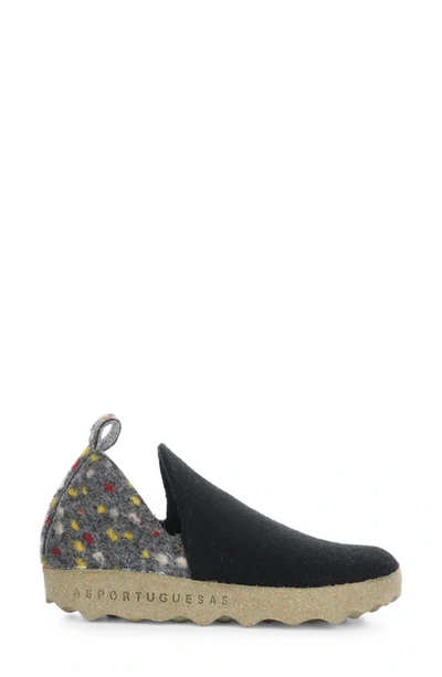 Asportuguesas City Slip-on Sneaker In 005 Black Felt Dehor
