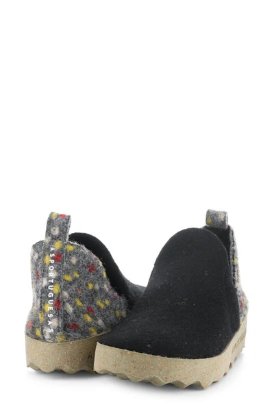 Asportuguesas City Slip-on Sneaker In 005 Black Felt Dehor