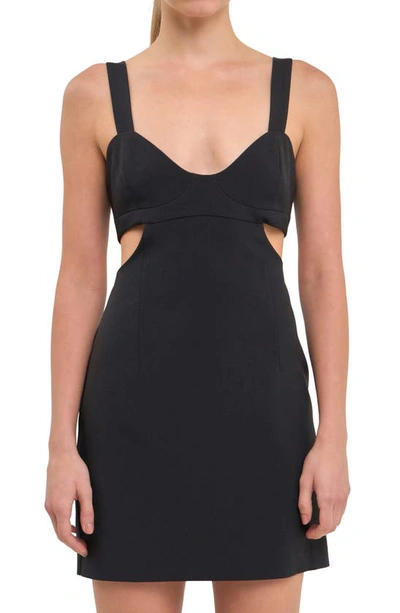 Endless Rose Cut-out Body-con Mini Dress In Black