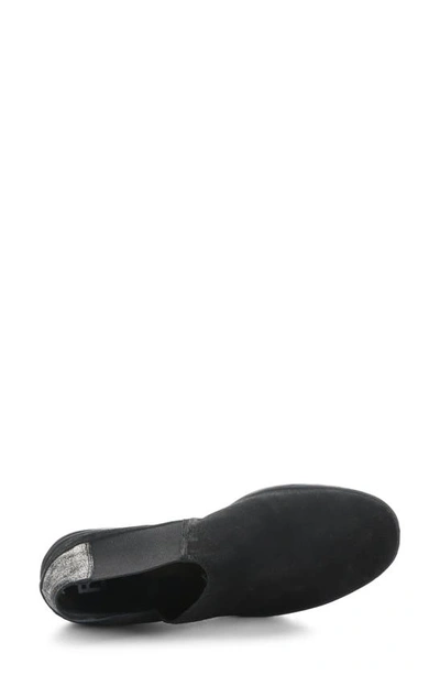 Shop Fly London Yego Wedge Bootie In Black/ Graphite Oil/ Cool