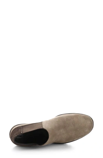 Shop Fly London Yego Wedge Bootie In Taupe/ Expresso Oil Suede