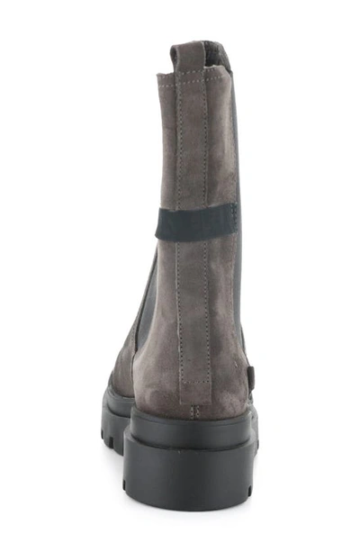 Shop Fly London Judy Lug Chelsea Boot In 002 Grey Suede