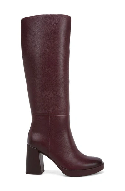 Shop Naturalizer Genn Knee High Boot In Cabernet Sauvignon Red Leather