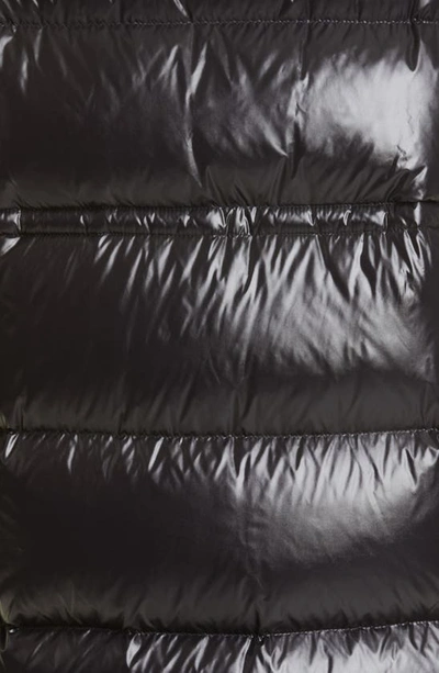 Shop Moncler Cavettaz Recycled Nylon Down Coat In Black