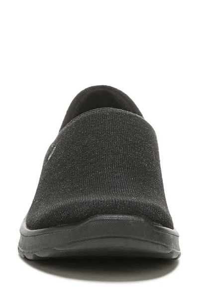 Shop Bzees Getaway Slip-on Sneaker In Black Sparkle Knit