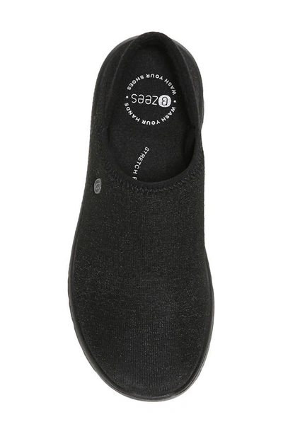 Shop Bzees Getaway Slip-on Sneaker In Black Sparkle Knit