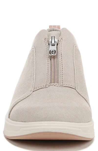 Shop Bzees Take It Easy Sneaker In Simply Taupe Shimmer Fabric