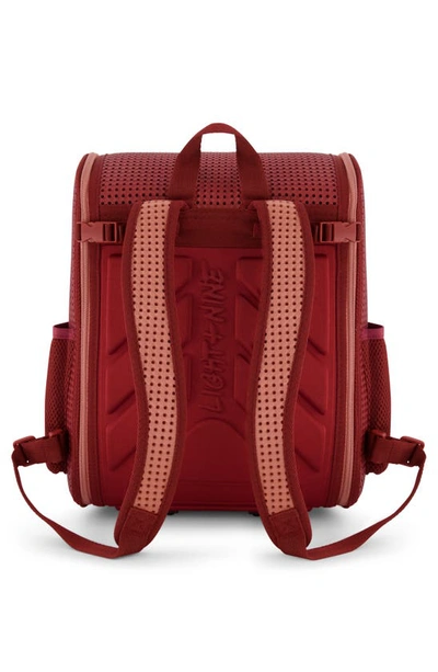 Light+nine Kids' Inspired Brick Student Backpack In Red