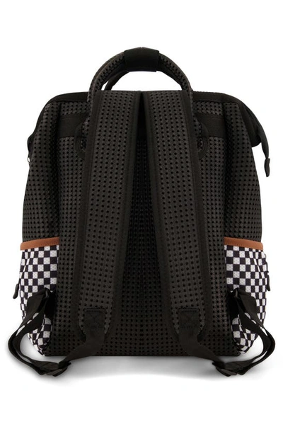 Light+nine Kids' Checkered Tweeny Short Backpack In Black