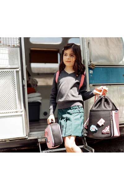 Shop Light+nine Kids' Rainbow Sophy Drawstring Bag In Pink