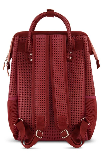 Light+nine Inspired Brick Tweeny Tall Backpack In Red