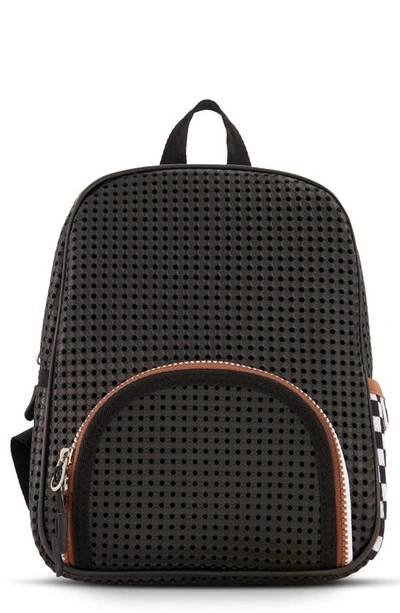 Shop Light+nine Kids' Checkered Little Miss Backpack In Black