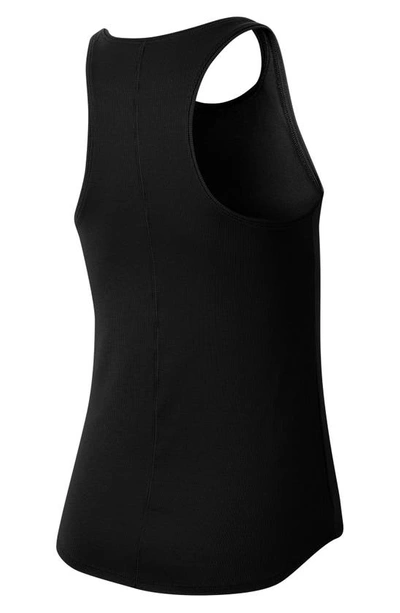Shop Nike Yoga Luxe Dri-fit Tank In Black/ Dark Smoke Grey