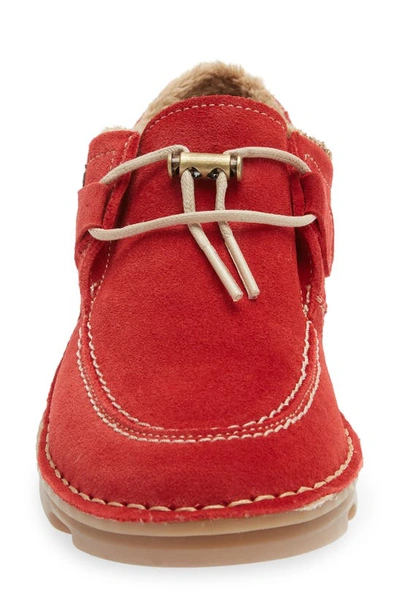 Shop On Foot Zen Water Resistant Faux Fur Sneaker In Red