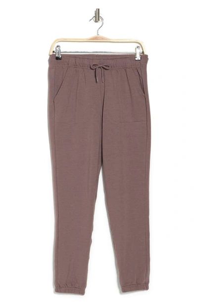 Shop 90 Degree By Reflex Terry Brushed Knit Joggers In Iron