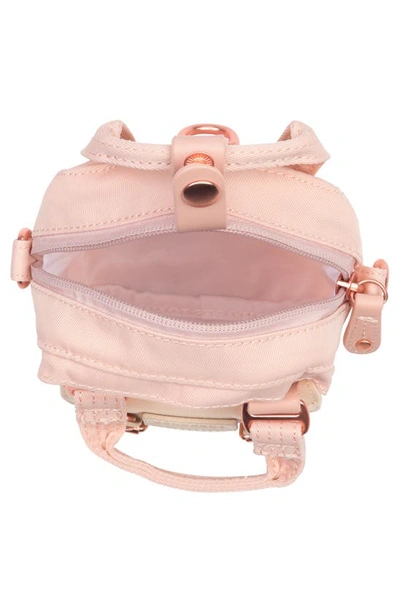 Shop Doughnut Macaroon Tiny Nature Pale Series Leather Trimmed Crossbody Bag In Soft Sunrise X Hazy
