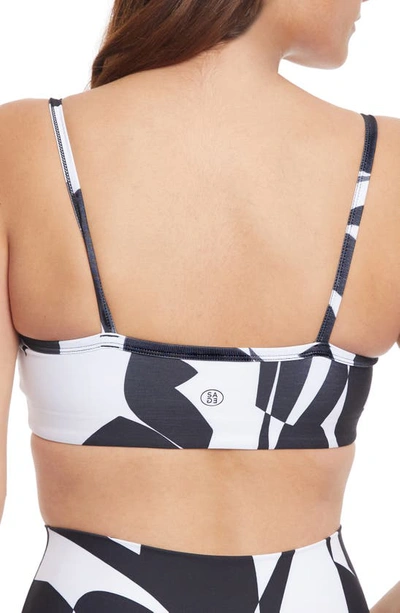 Shop Sage Collective Patterned Everyday Bralette In Black/ White