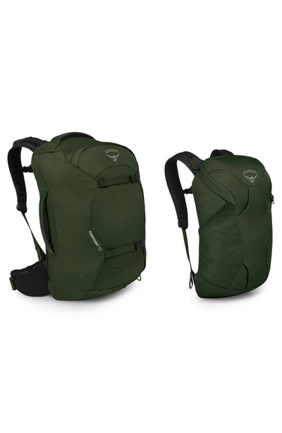 Osprey Farpoint 55-liter Travel Backpack In Gopher Green