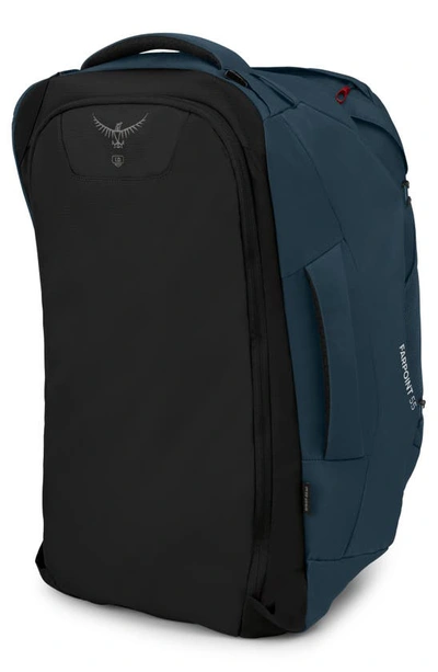 Shop Osprey Farpoint 55-liter Travel Backpack In Muted Space Blue