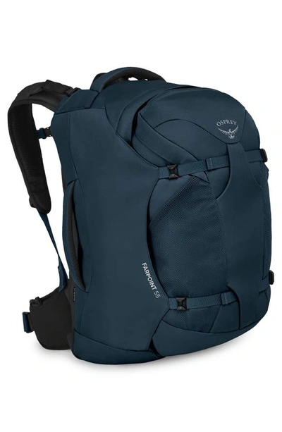 Shop Osprey Farpoint 55-liter Travel Backpack In Muted Space Blue