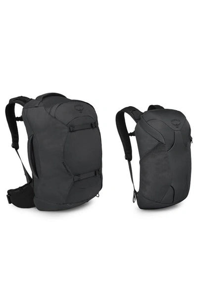 Shop Osprey Farpoint 55-liter Travel Backpack In Tunnel Vision Grey