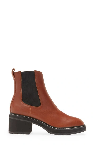 Shop Madewell Kristin Chelsea Boot In Dried Maple