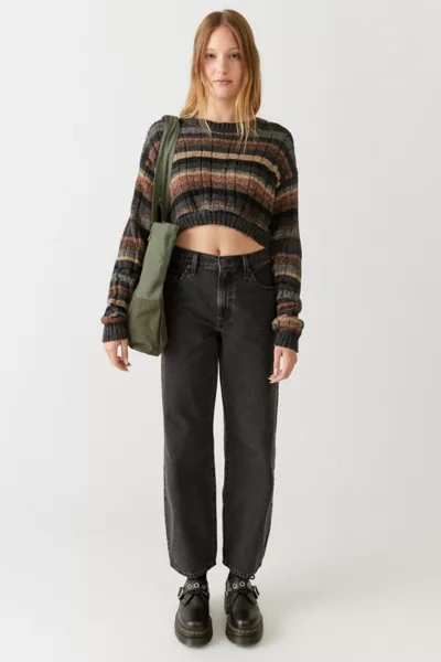 Shop Levi's Baggy Dad Mid-rise Jean In Black, Women's At Urban Outfitters