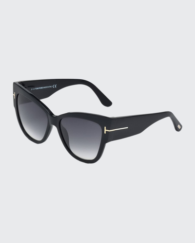 Shop Tom Ford Anoushka Butterfly Sunglasses, Black