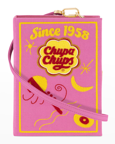 Shop Olympia Le-tan Chupa Chups Book Clutch Bag In Latim Pink
