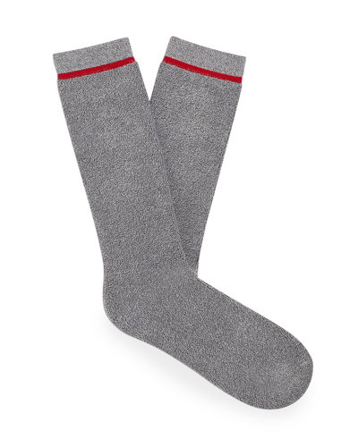 Shop Ugg Men's Kyro Cozy Ribbed Crew Socks In Gray
