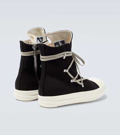 Shop Rick Owens Drkshdw Hexa Drill Sneakers In Black/milk/milk