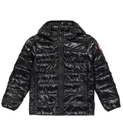 Shop Canada Goose Crofton Hoody Down Jacket In Black