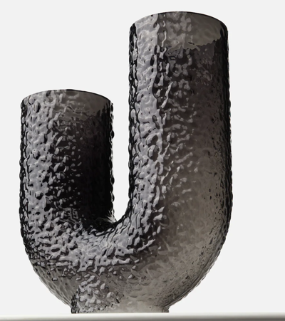 Aytm Arura Asymmetric Vase In Blk