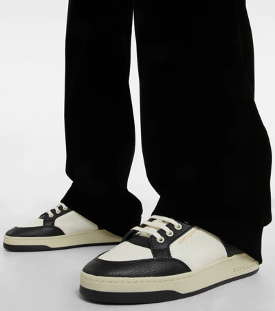 Saint Laurent Sl/61 Sneaker In Coffee White/nero/co