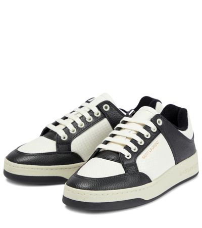 Saint Laurent Sl/61 Sneaker In Coffee White/nero/co