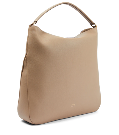 Shop Tom Ford Tf Medium Leather Shoulder Bag In Silk Taupe