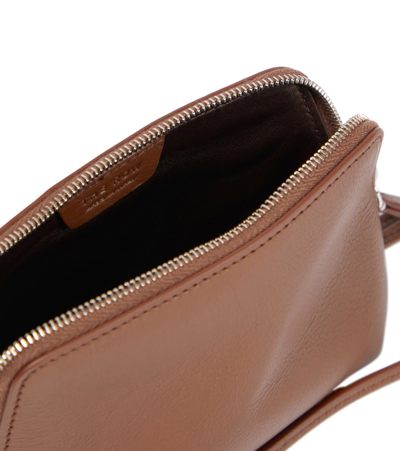 Shop The Row Owen Leather Pouch In Cigare Pld