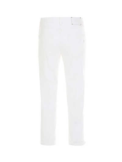 Shop Dondup Koons Bull Jeans In White