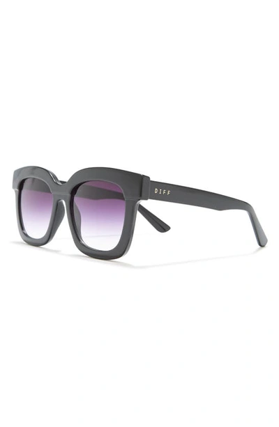 Diff 56mm Makay Square Sunglasses In Black/ Grey