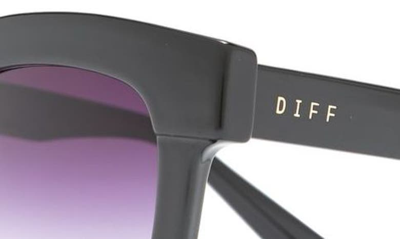 Diff 56mm Makay Square Sunglasses In Black/ Grey