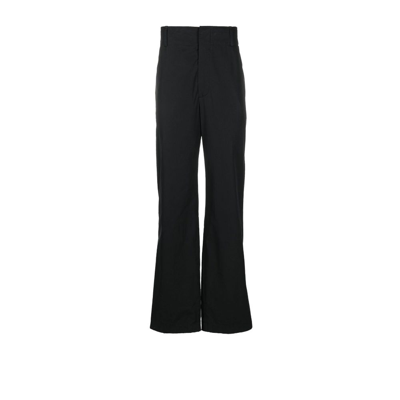 Shop Bottega Veneta Black Wide-leg Trousers