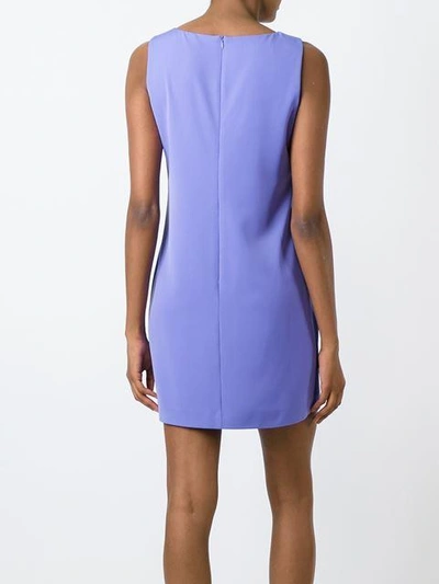 Shop Jeremy Scott Sunglasses Print Fitted Dress In Purple