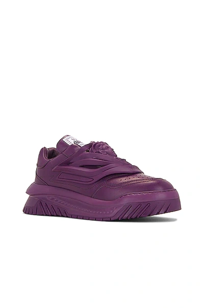 Shop Versace Sneaker In Purple