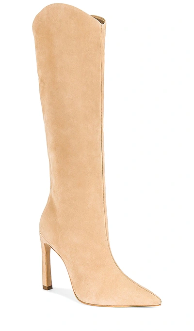 Schutz Maryana Sculpt Boot In Light Nude