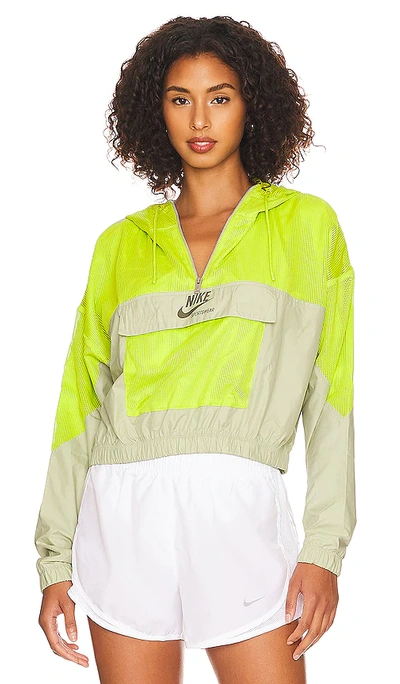 Shop Nike Mesh Sport Jacket In Atomic Green & Olive