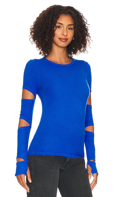 Shop Michael Lauren Granger Top In Cobalt