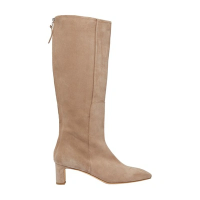 Shop Aeyde Taylor Boots In Stone