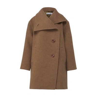 Shop Acne Studios Oschelle Coat In Light Brown