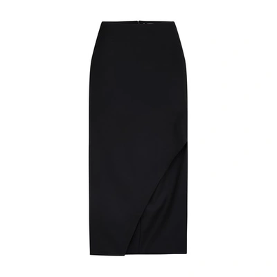 Shop Alexander Mcqueen Pencil Skirt In Black