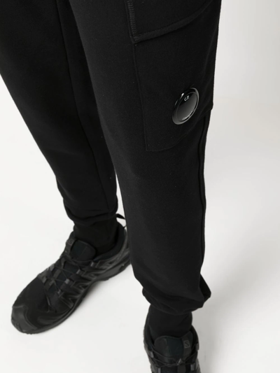 Shop C.p. Company Lens-detail Track Pants In Black